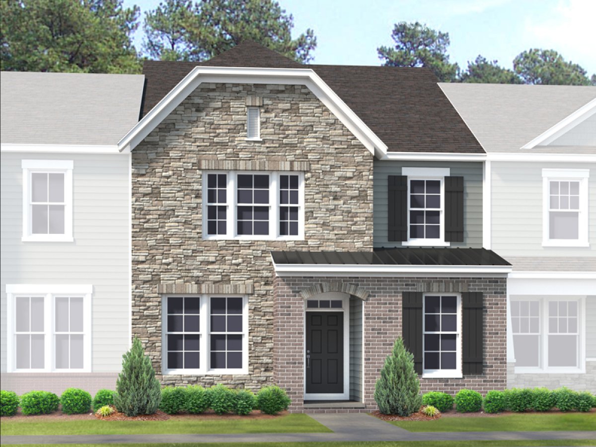 Hudson Floor Plan at River Mill Townhomes HHHunt Homes